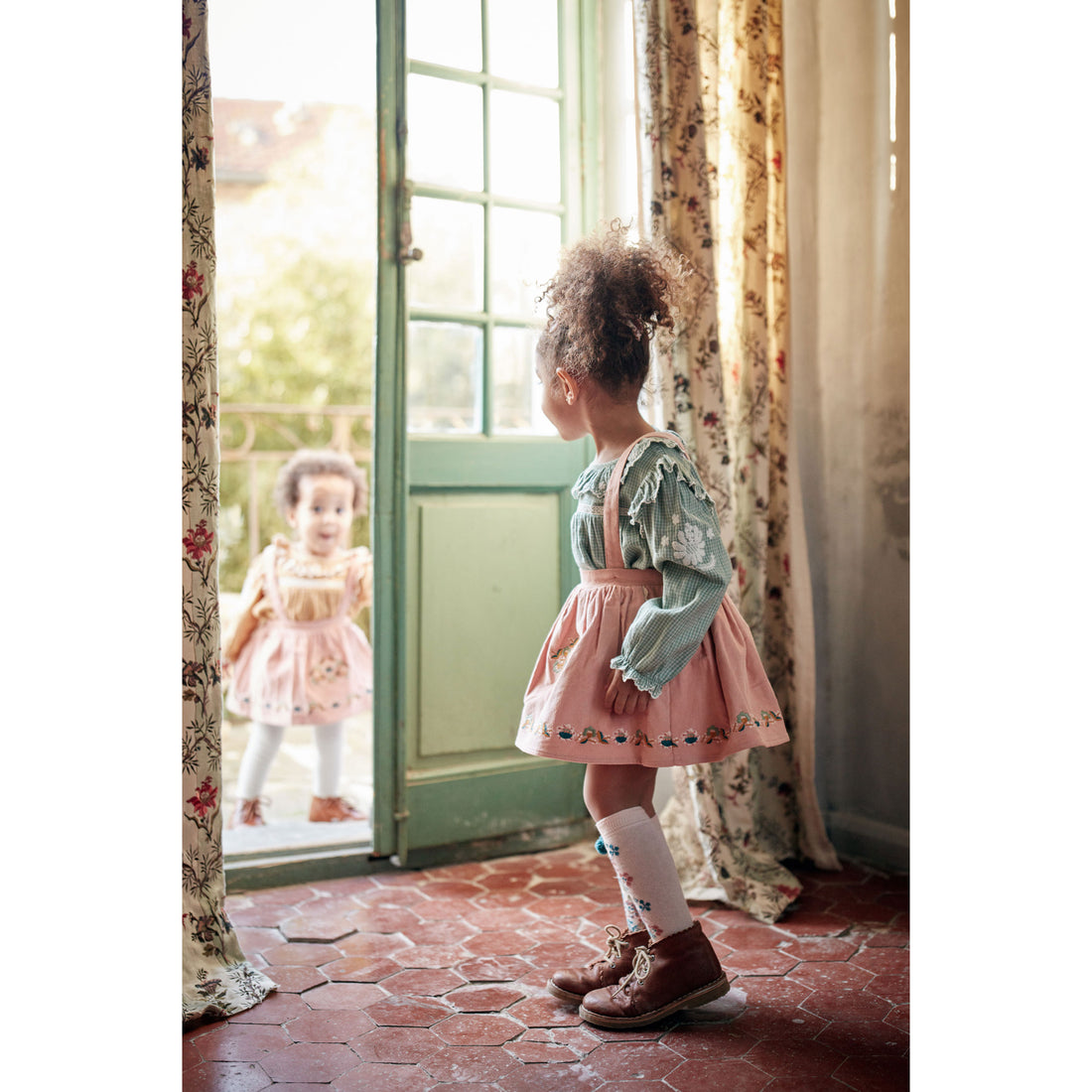 Louise Misha Light Sienna Short Carina Skirt