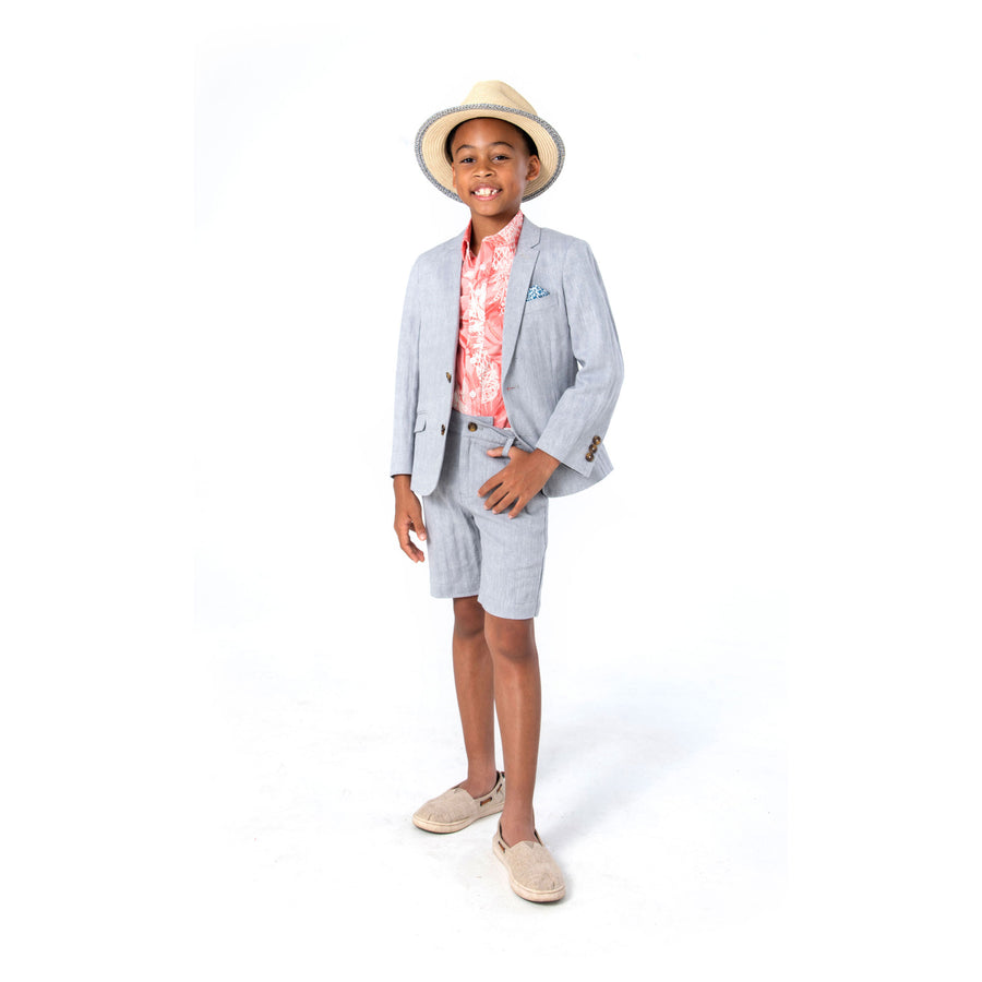 Appaman Grey Herringbone Sports Jacket