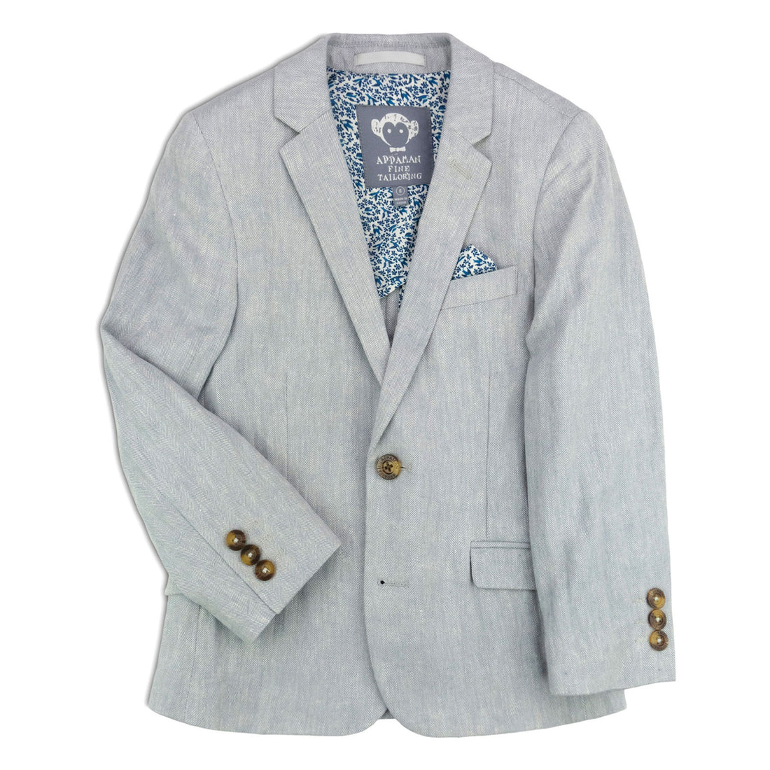 Appaman Grey Herringbone Sports Jacket