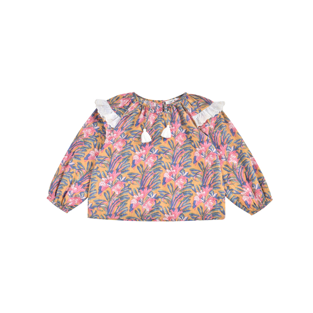 Louise Misha Honey Flower Iris Blouse