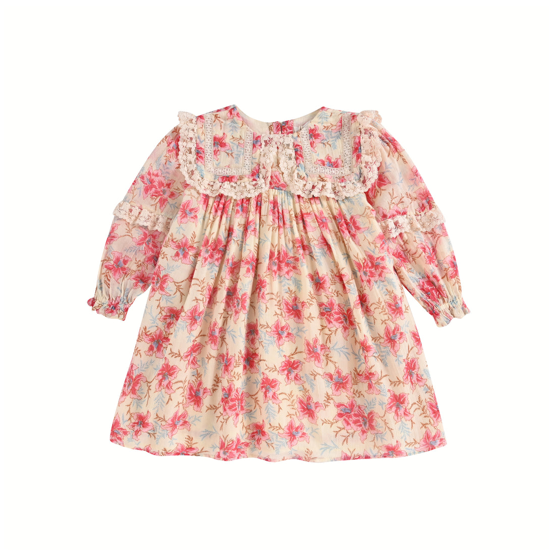Louise Misha Raspberry Flowers Arinola Dress