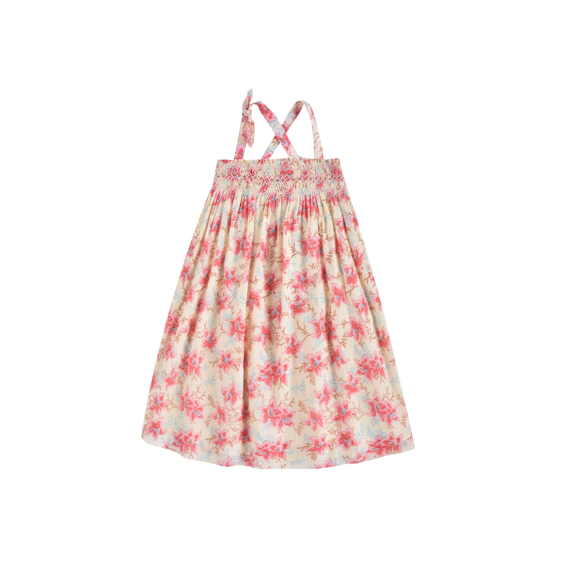 Louise Misha Raspberry Flowers Marceline Dress