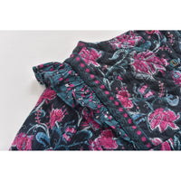 Louise Misha Charcoal Wildflowers Zira Dress