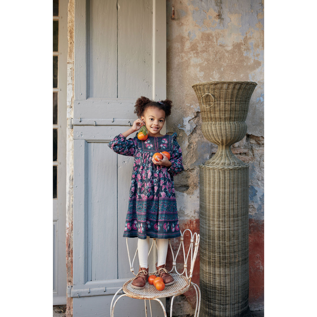 Louise Misha Charcoal Wildflowers Zira Dress