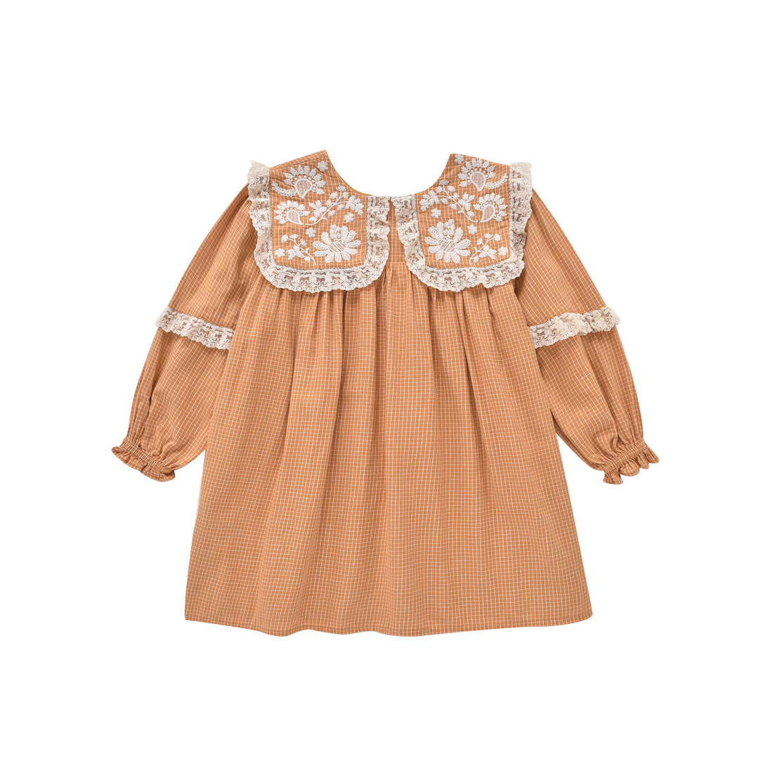 Louise Misha Cinnamon Check Arinola Dress