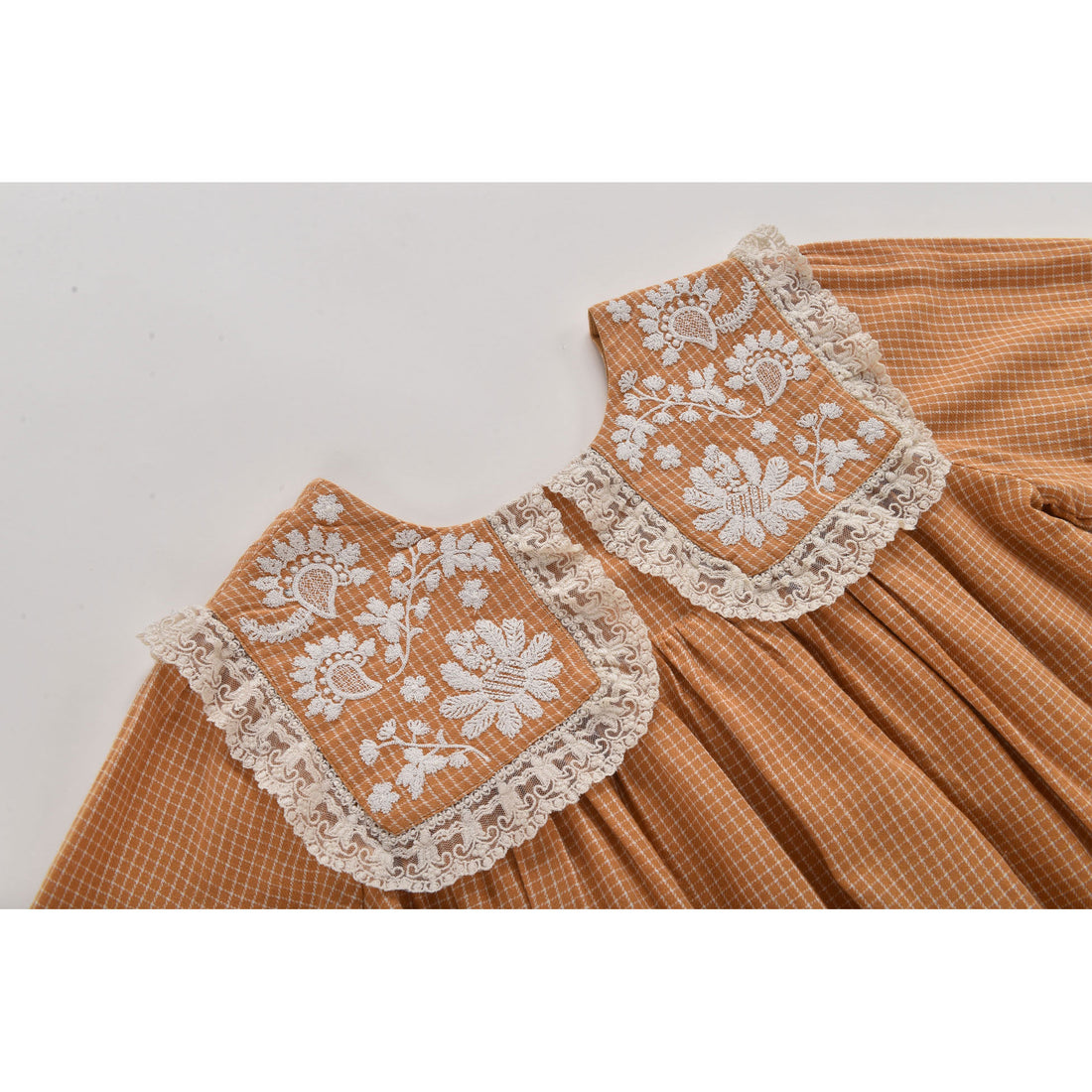 Louise Misha Cinnamon Check Arinola Dress