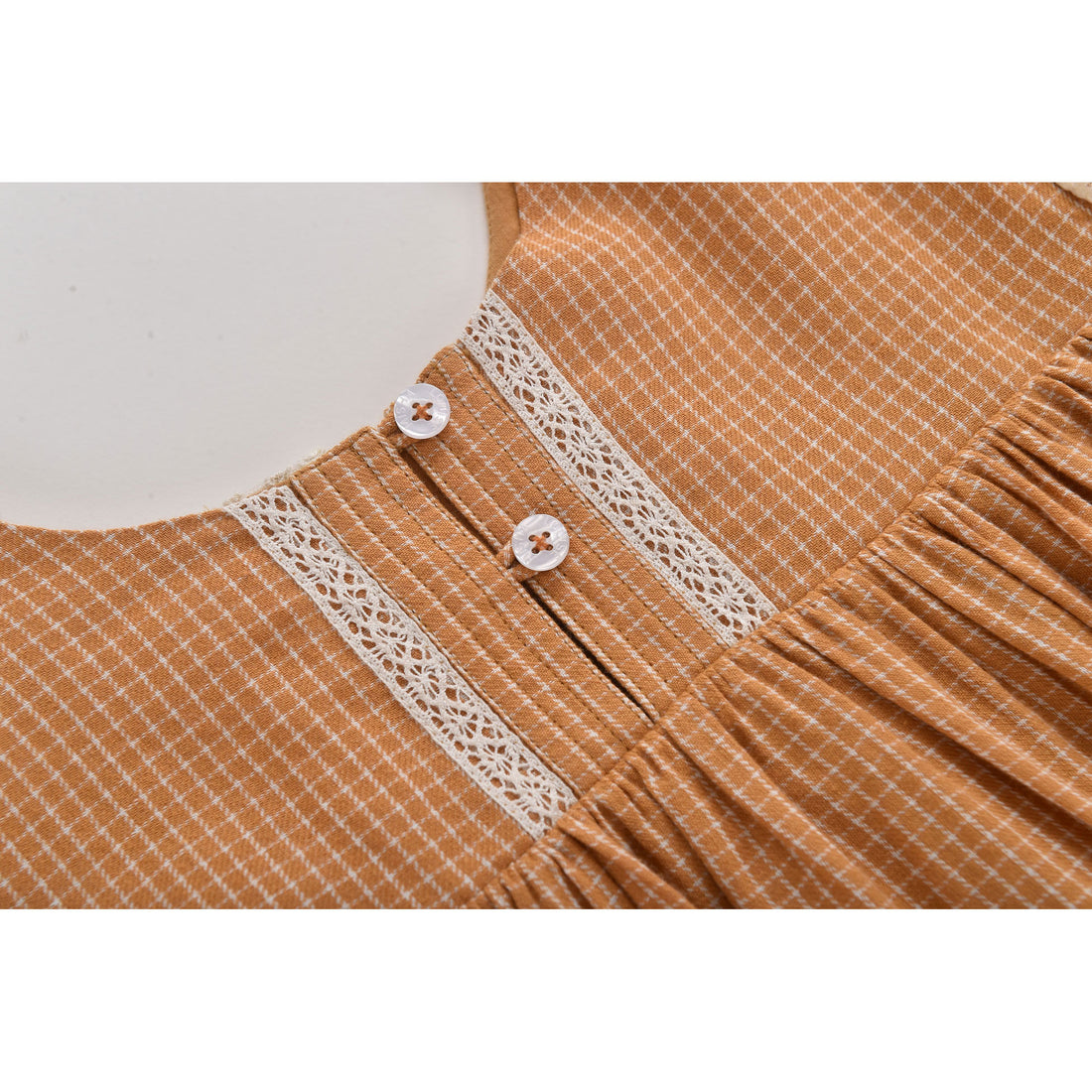 Louise Misha Cinnamon Check Arinola Dress