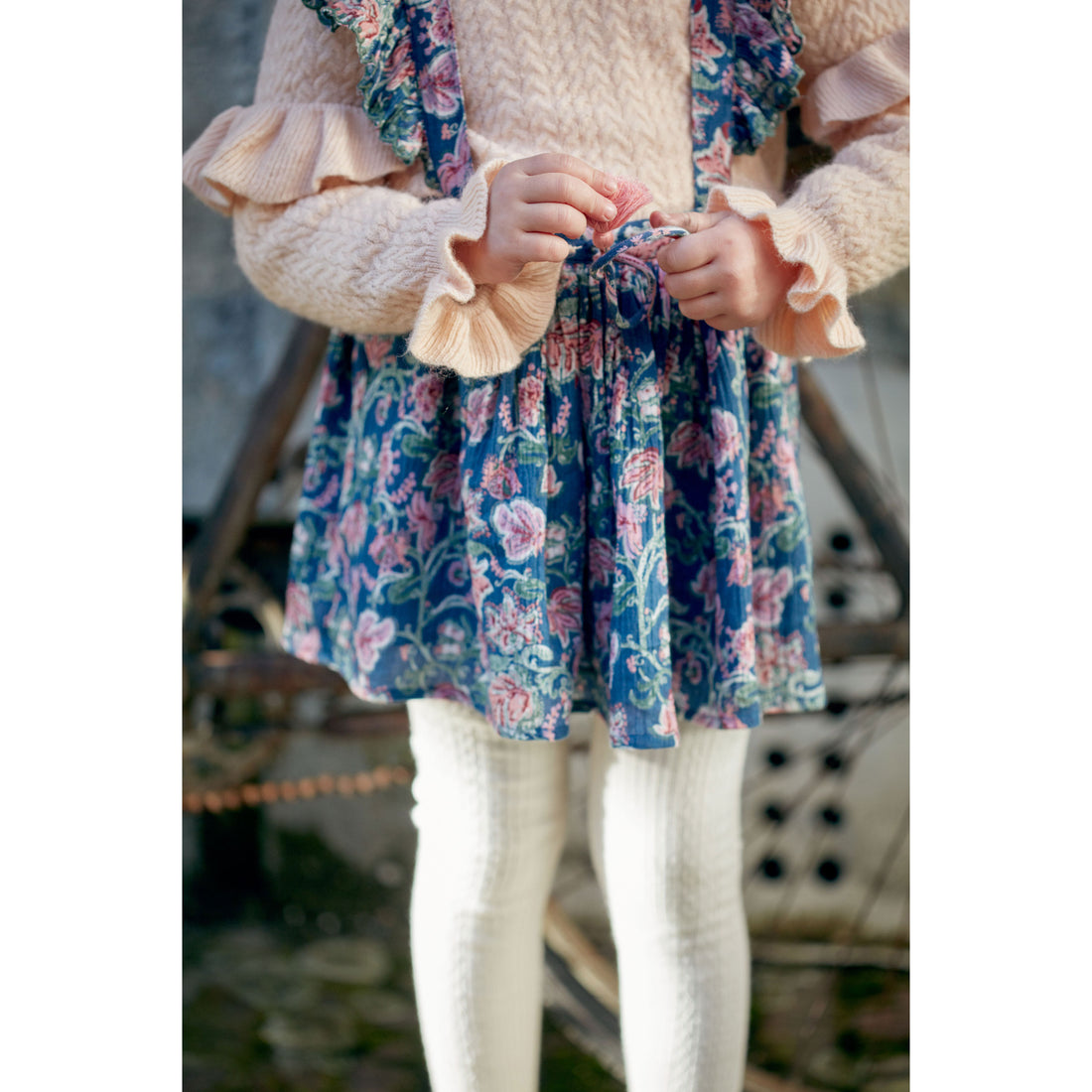 Louise Misha Blue Wild Flowers Short Eleonor Skirt