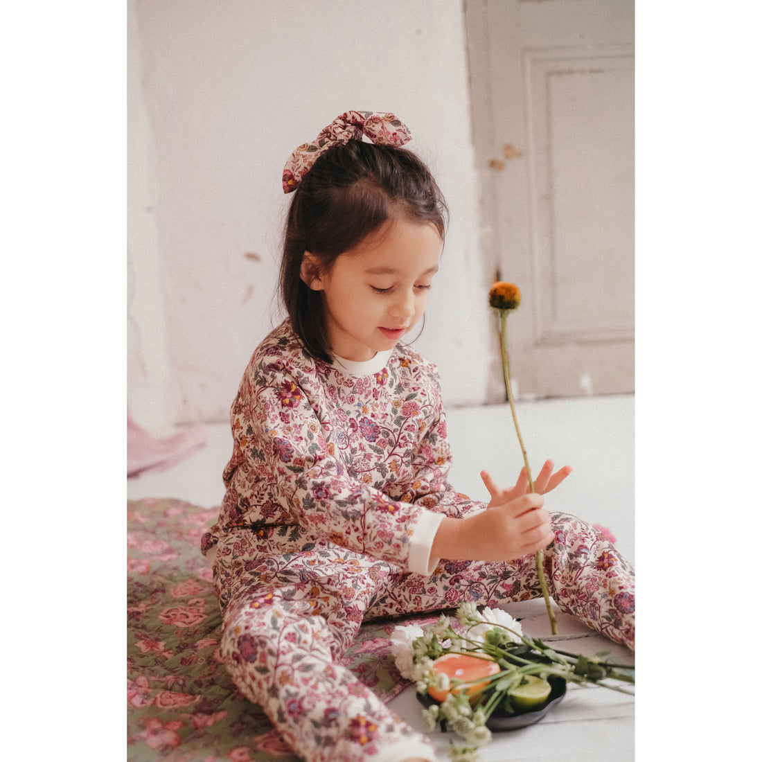 Louise Misha Cream Savage Garden Kyra Sweatshirt