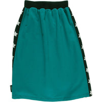 LOUD Black Terry Star Stripe Game Skirt