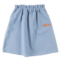 Loud Light Blue Denim Vibe Skirt