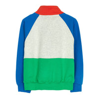 Finger in the Nose Guilty Green Colorblock Halfzipped Sweatshirt