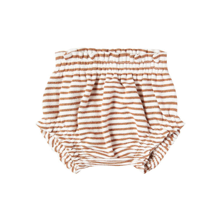 Quincy Mae Rust Stripe Gathered Bloomers