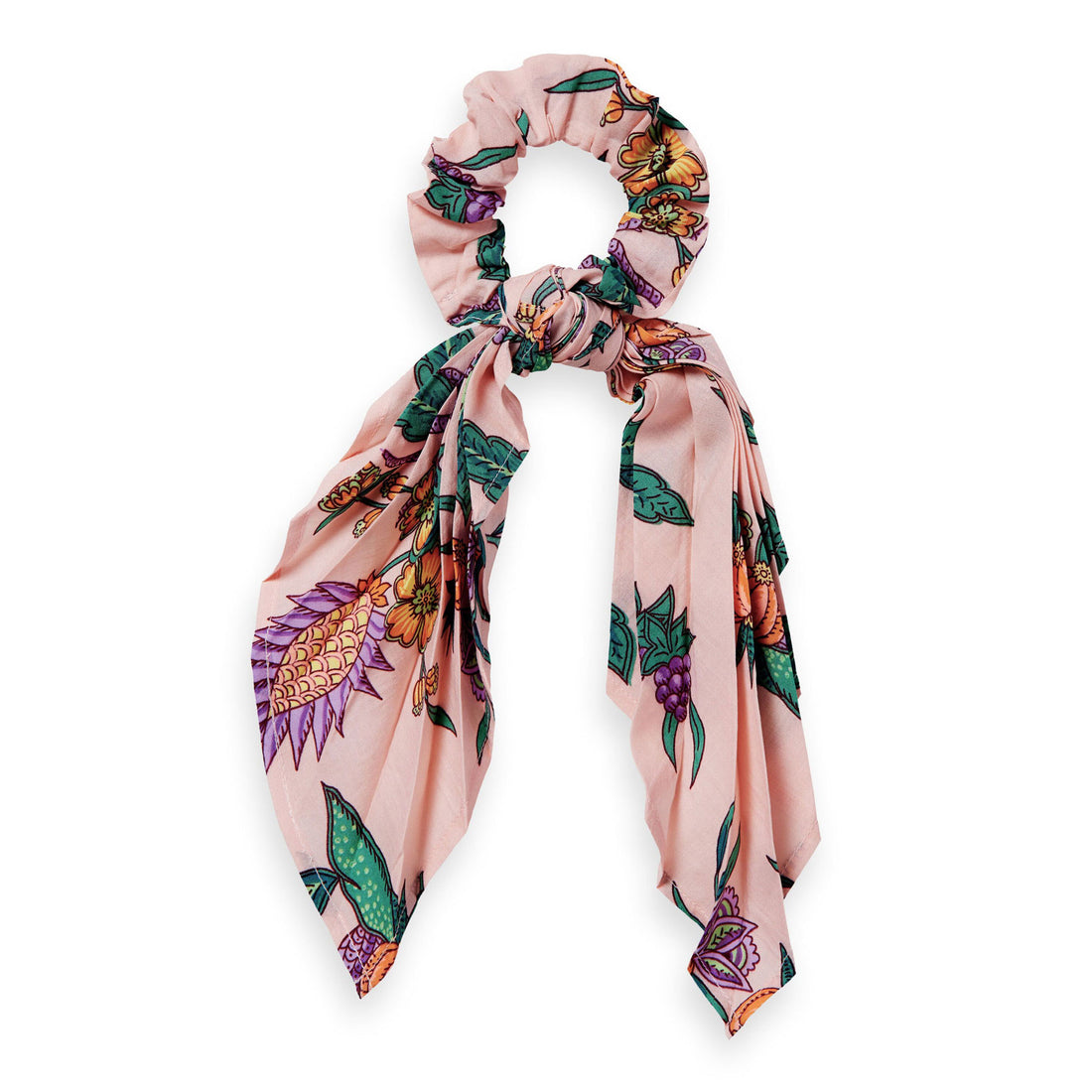 Scotch Shrunk  Flower Gar Girl Allover Printed Scrunchie