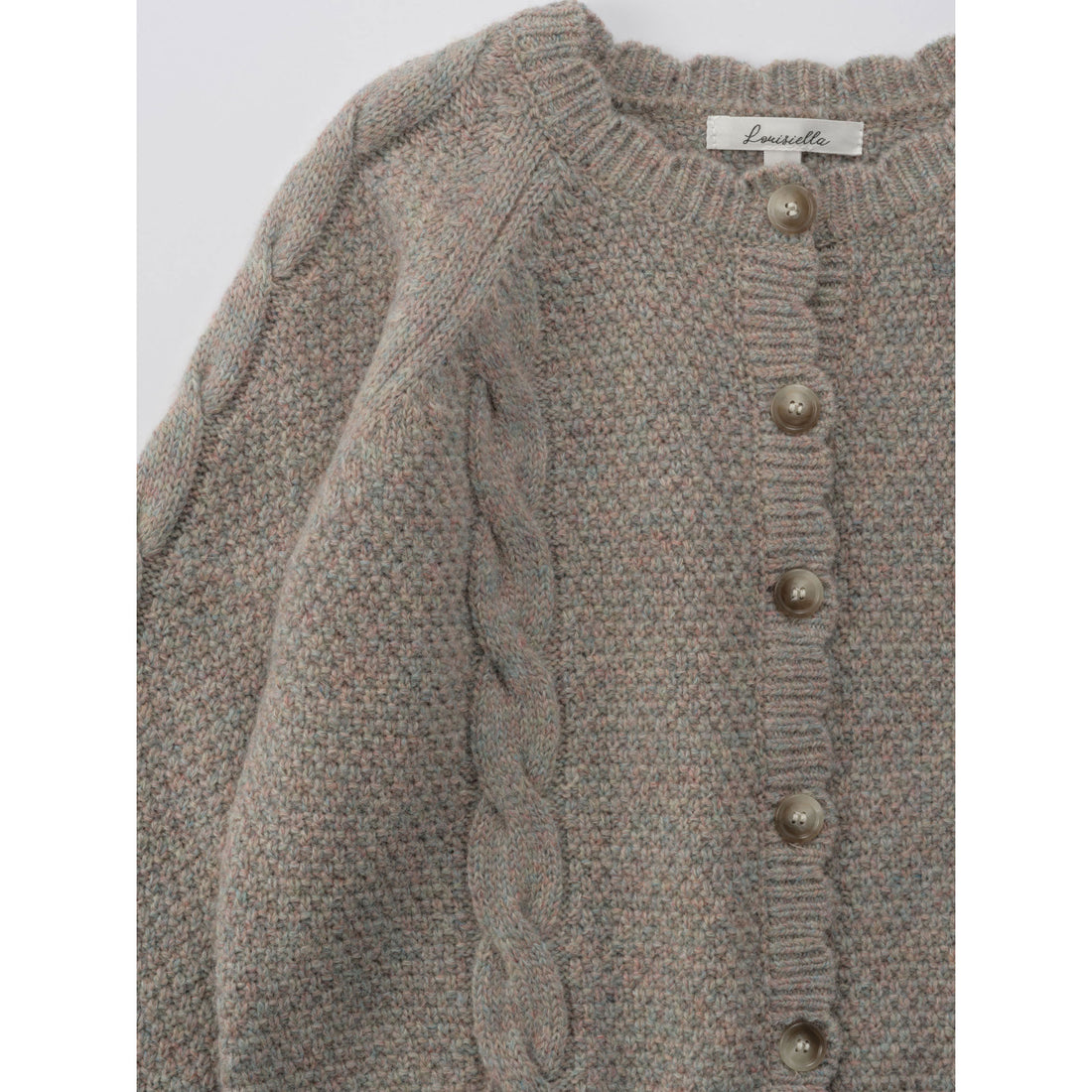 Louisiella Benibla Knit Cardigan - Mint Grey
