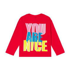 Stella McCartney Tee With You Are Nice Print