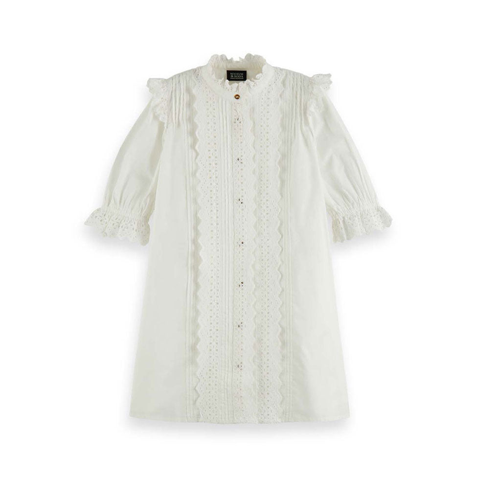 Scotch Shrunk White Angalise Mini Dress