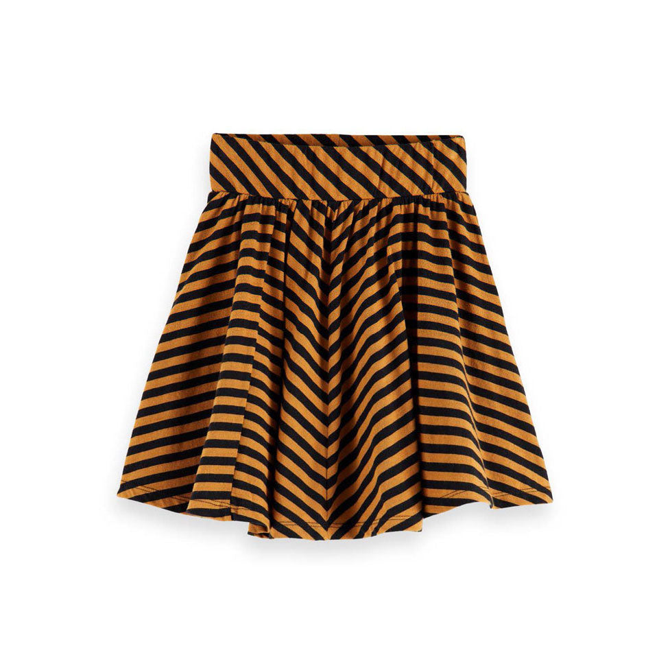 Scotch Shrunk Mustard Stripe Skirt