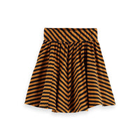 Scotch Shrunk Mustard Stripe Skirt