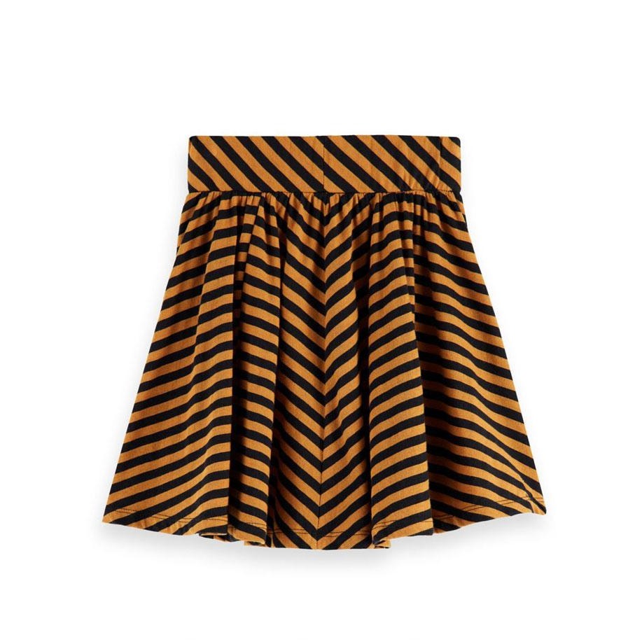 Scotch Shrunk Mustard Stripe Skirt