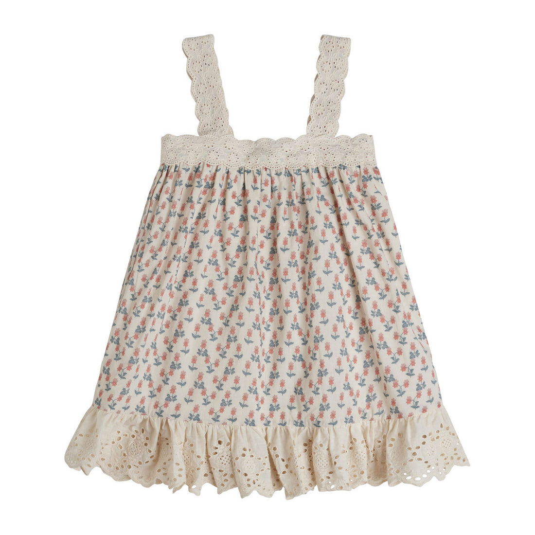Little Cotton Clothes Calico Floral Greta Pinafore