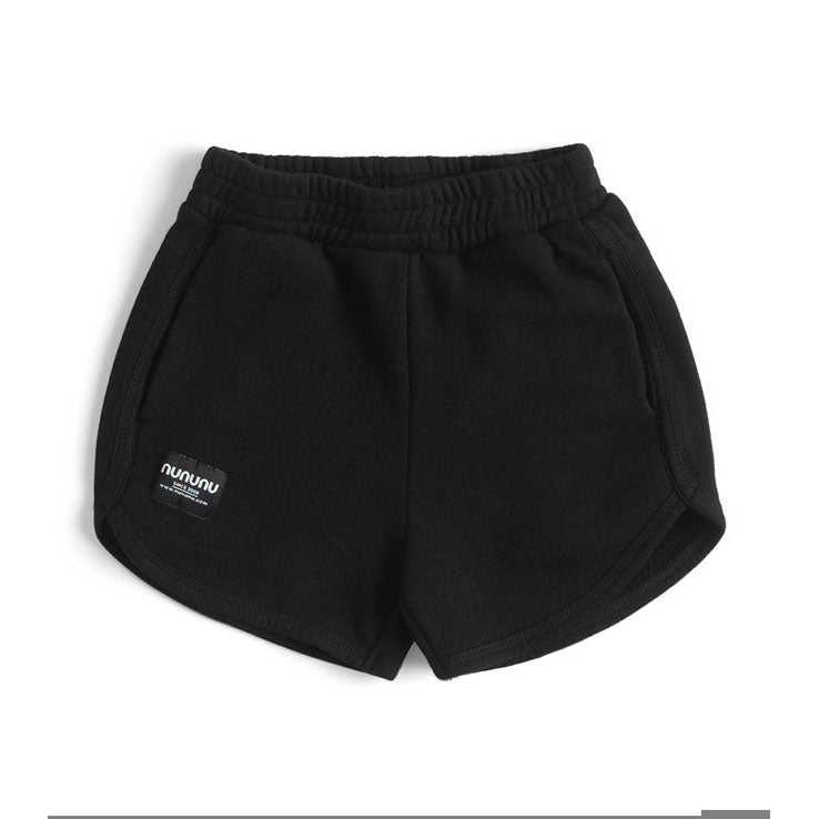 NUNUNU Black Gym Sweat Shorts
