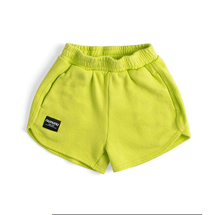 NUNUNU Hot Yellow Gym Sweat Shorts