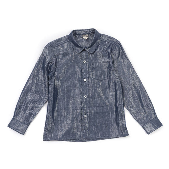 Bonton Blue Lurex Blouse - Ladida