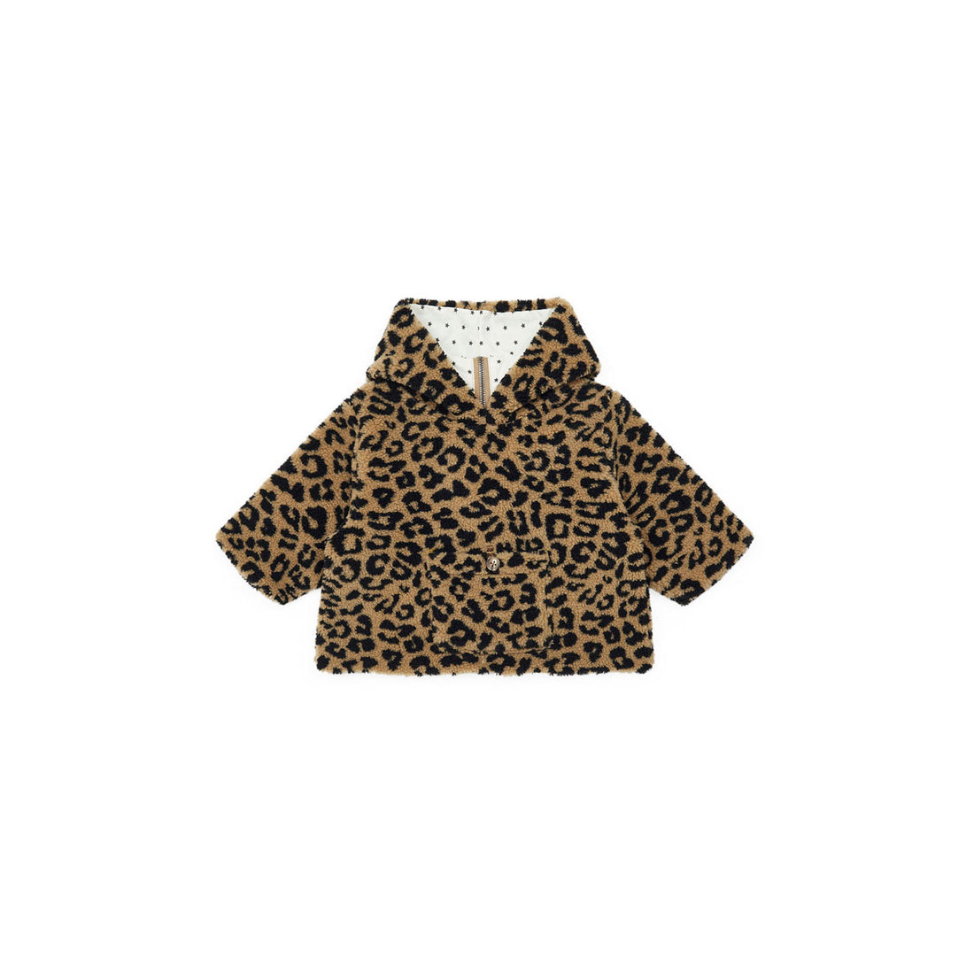 Bonton Baby Teddy Leopard Coat