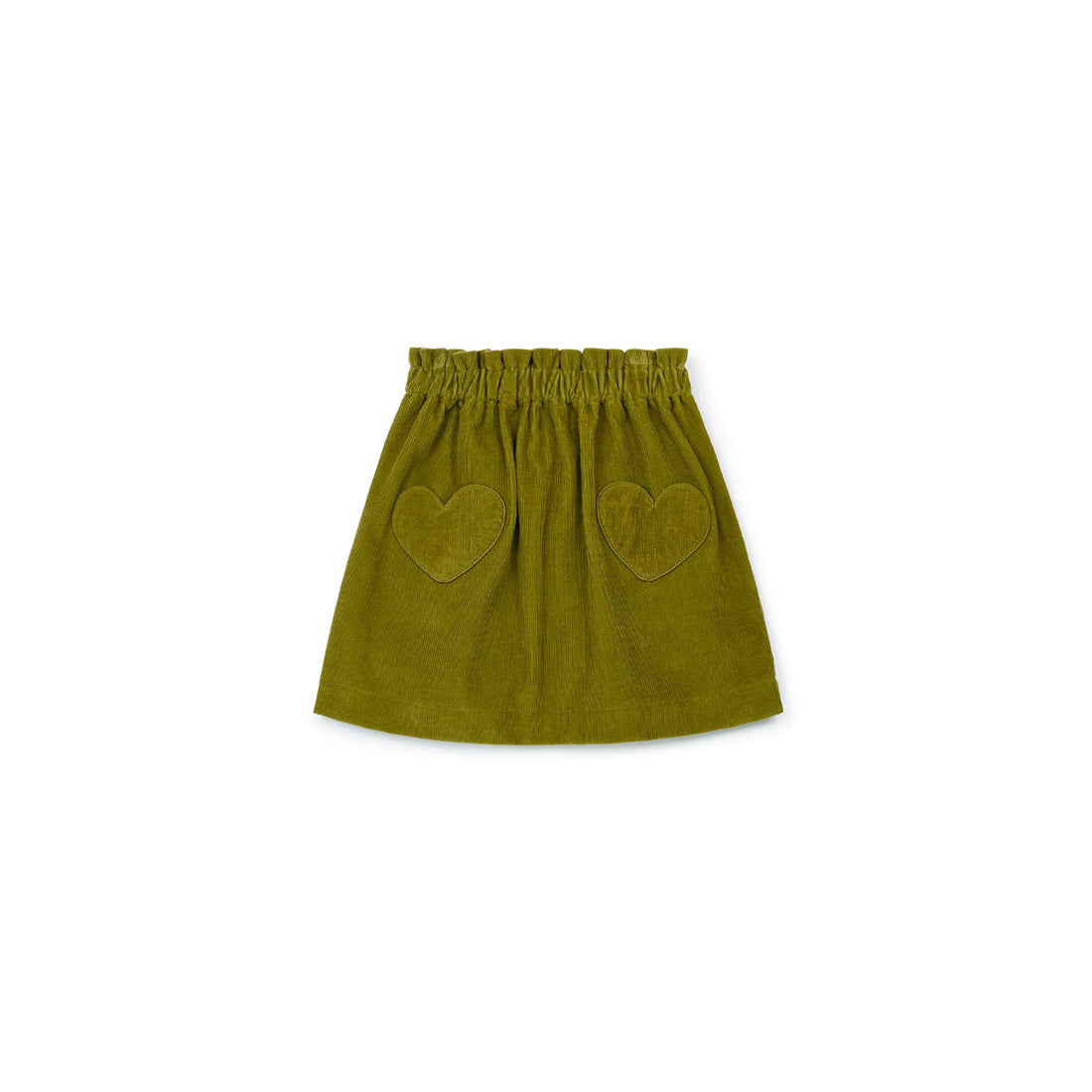 Bonton Khaki Heart Pocket Skirt