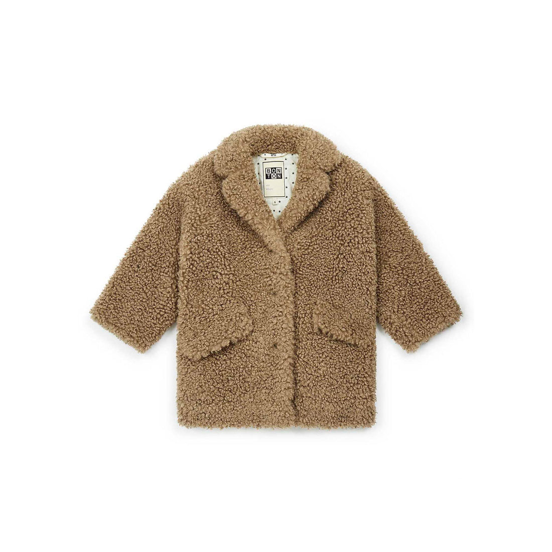 Bonton Teddy  Brown Boucle Coat
