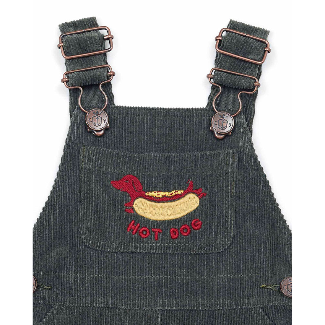 Bonton Kaki Popeye Baby Overalls