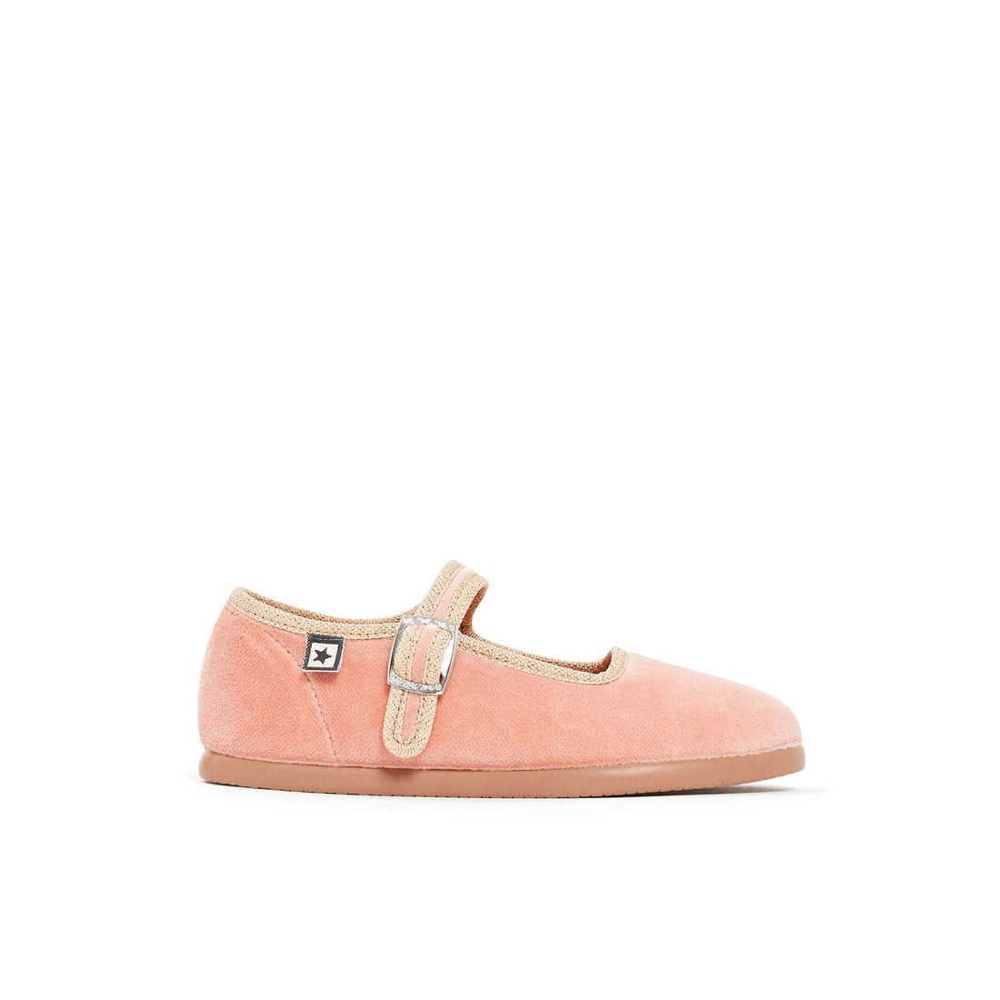 Bonton Neroli Velvet Trimmed Mary Janes