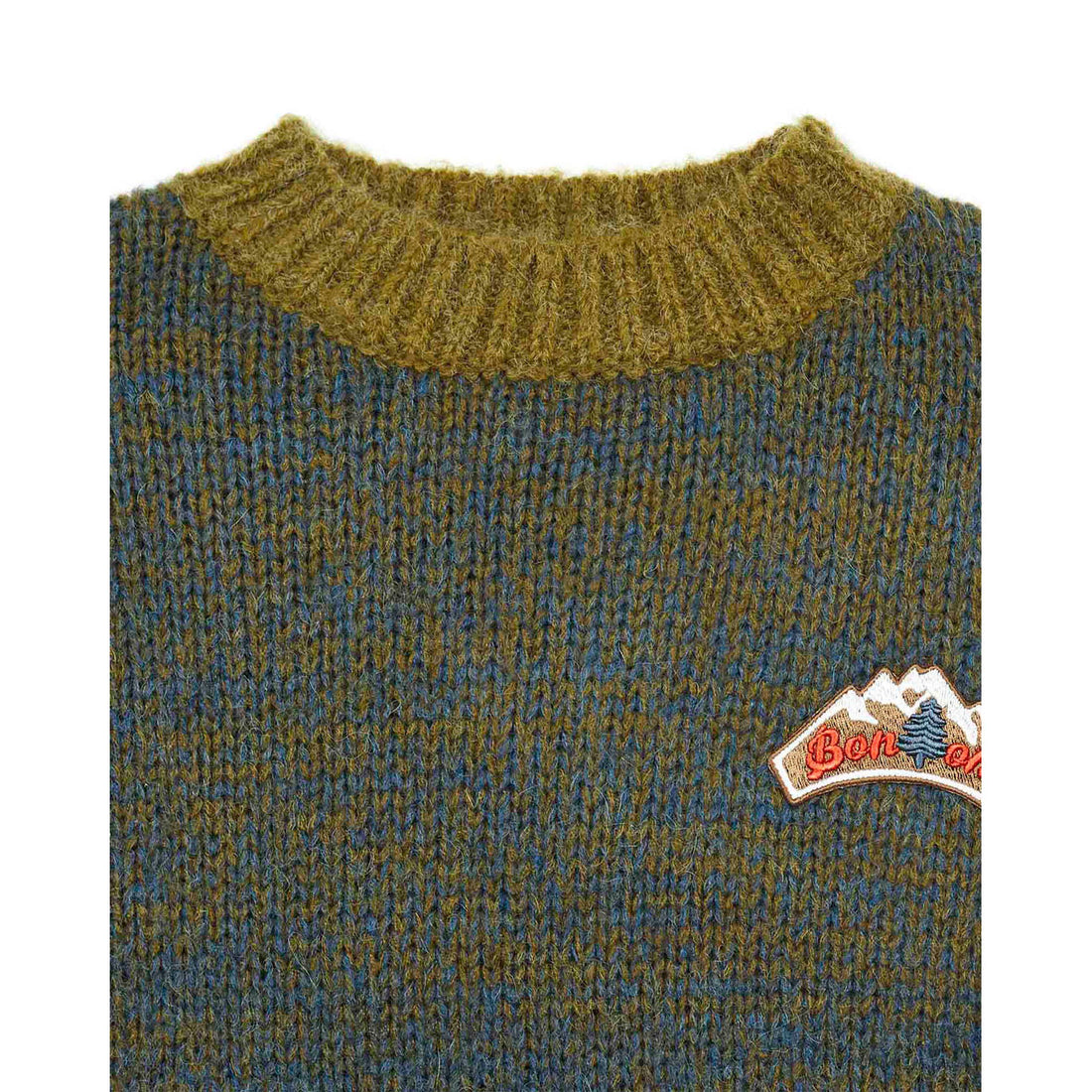 Bonton Khaki China Knit Sweater