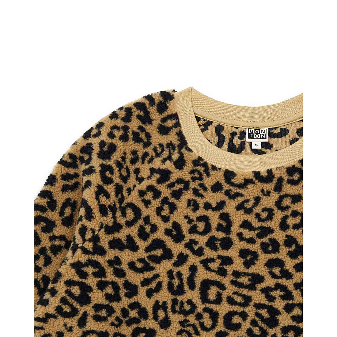 Bonton Teddy Leopard Sweatshirt
