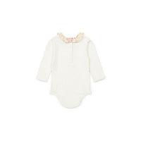 Bonton Liberty Ecru Collared Bodysuit