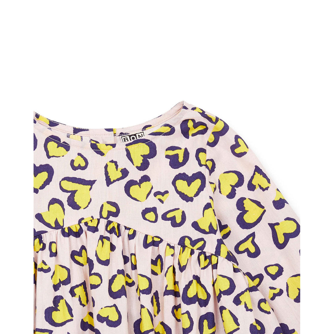 Bonton Leopard Rose Logo Dress