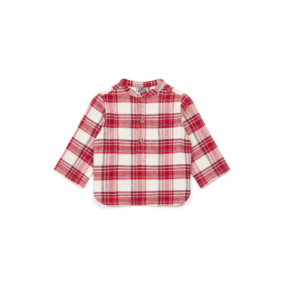 Bonton Red Plaid Baby Tunic
