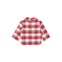 Bonton Red Plaid Baby Tunic