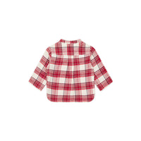 Bonton Red Plaid Baby Tunic