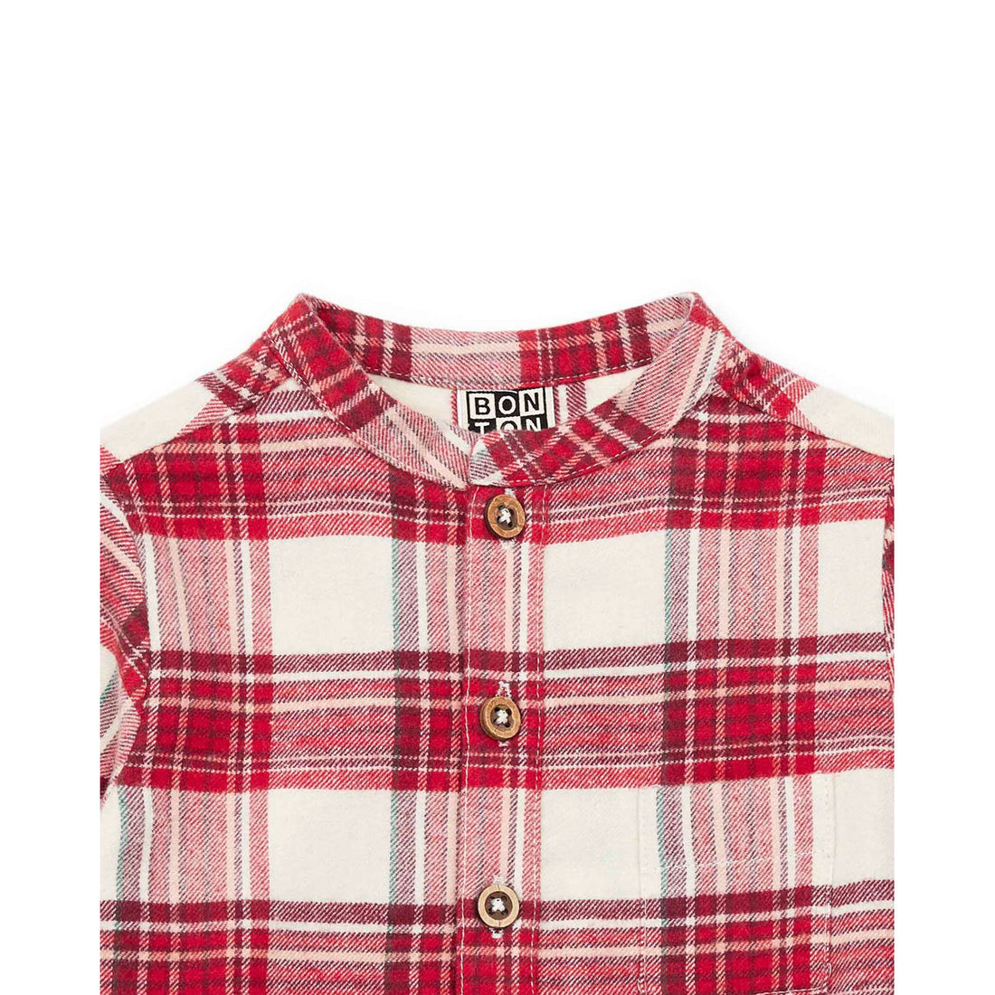 Bonton Red Plaid Baby Tunic