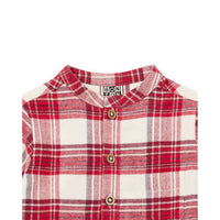 Bonton Red Plaid Baby Tunic