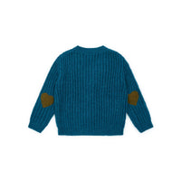Bonton Daddy Duck Ribbed V-neck Cardigan