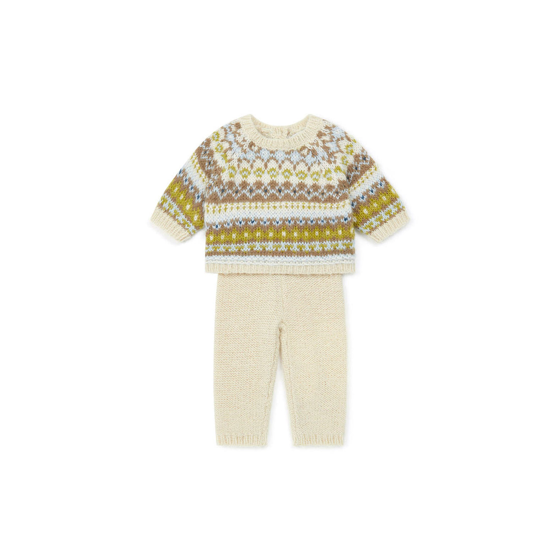 Bonton Baby Set - Jacquard Beige