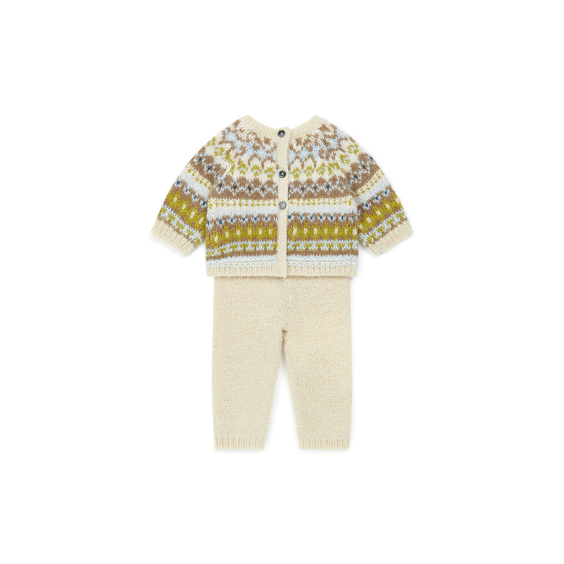 Bonton Baby Set - Jacquard Beige