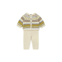 Bonton Baby Set - Jacquard Beige