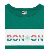 Bonton Stem Green Snowflake Logo Tee