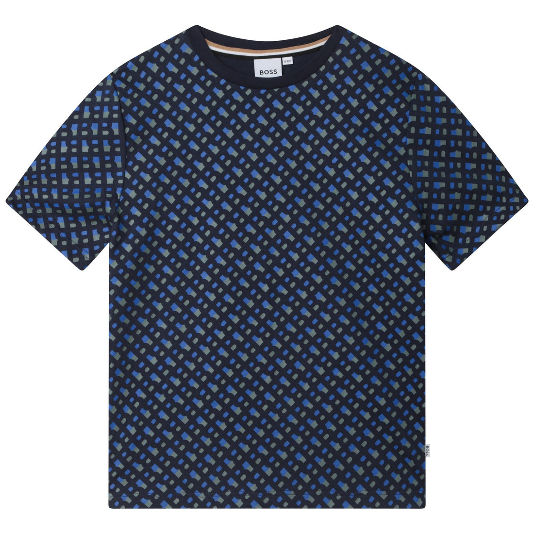 Hugo Boss Navy Hb Monogram Ss Tshirt