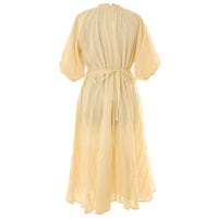 HEV Cream Eyelet Fabric Dress
