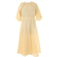 HEV Cream Eyelet Fabric Dress